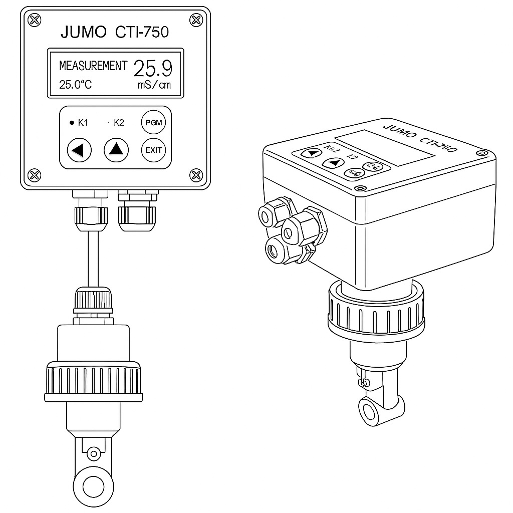 نمای فنی و جزئیات JUMO CTI-750