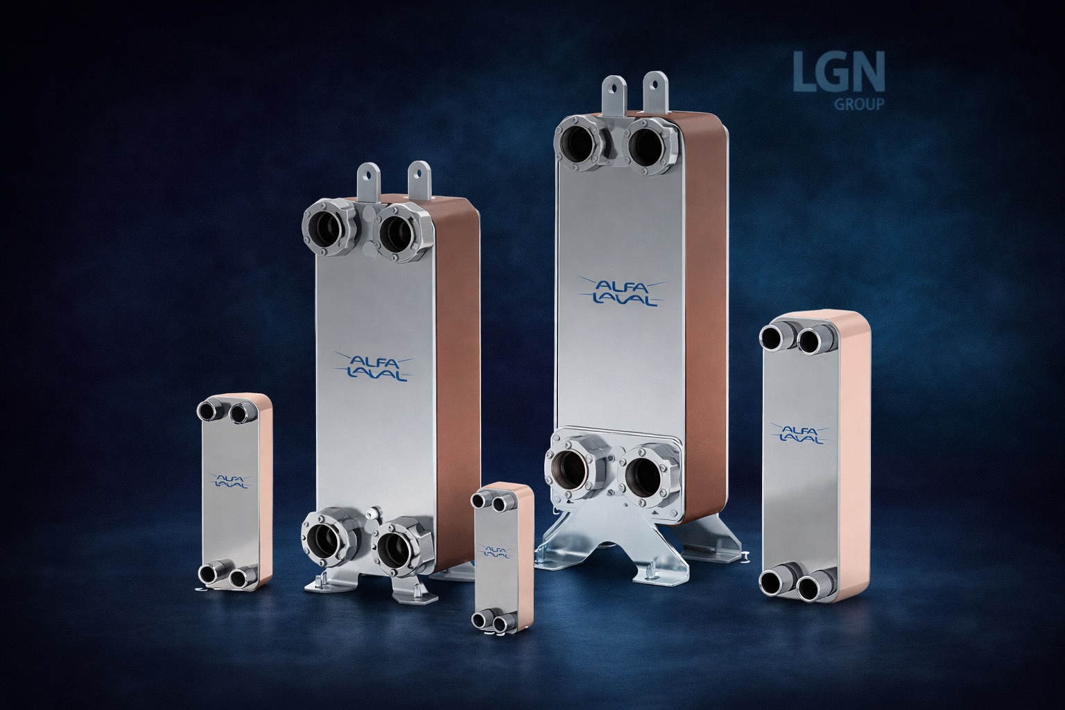 Industrial application of brazed plate heat exchangers