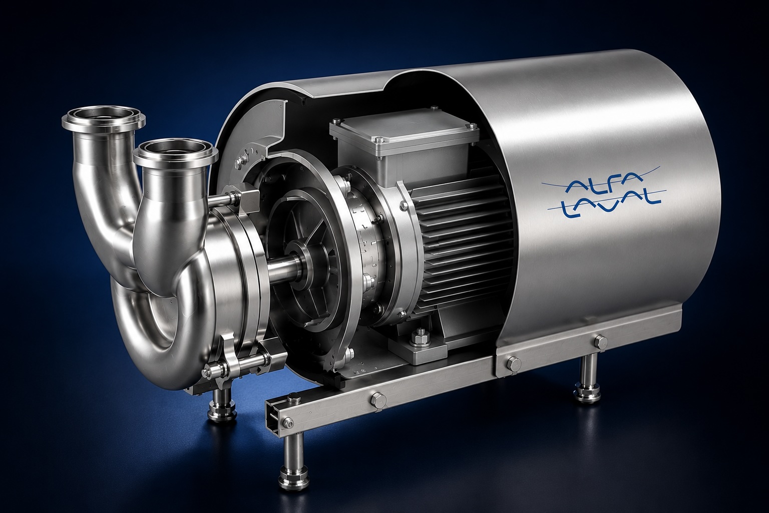 Alfa Laval MR-185S 199 hygienic pump side view