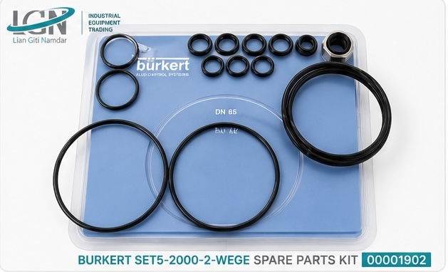Burkert SET5-2000-2-WEGE seal kit components and O-rings
