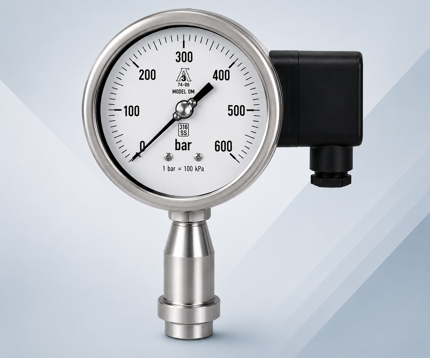Nuova Fima OM Series diaphragm pressure gauge for homogenizers