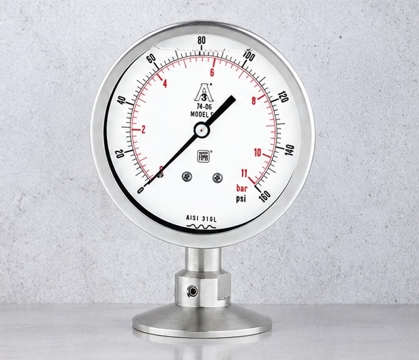 Nuova Fima SP Series Sanitary Diaphragm Pressure Gauge