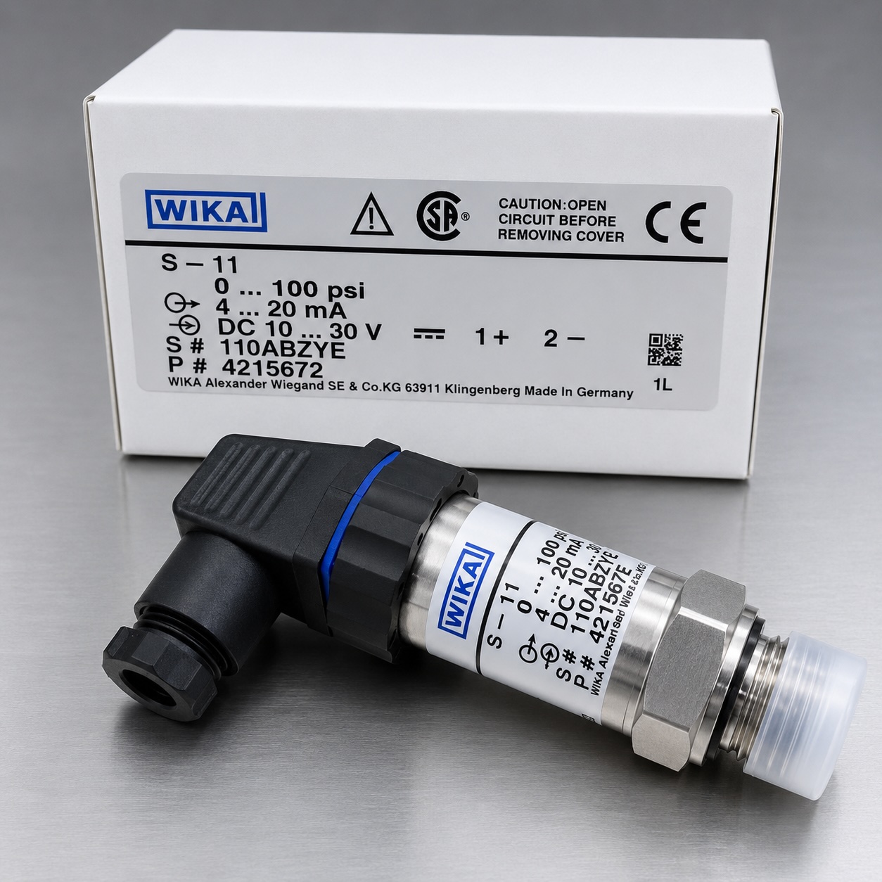 WIKA S-11 flush diaphragm pressure transmitter