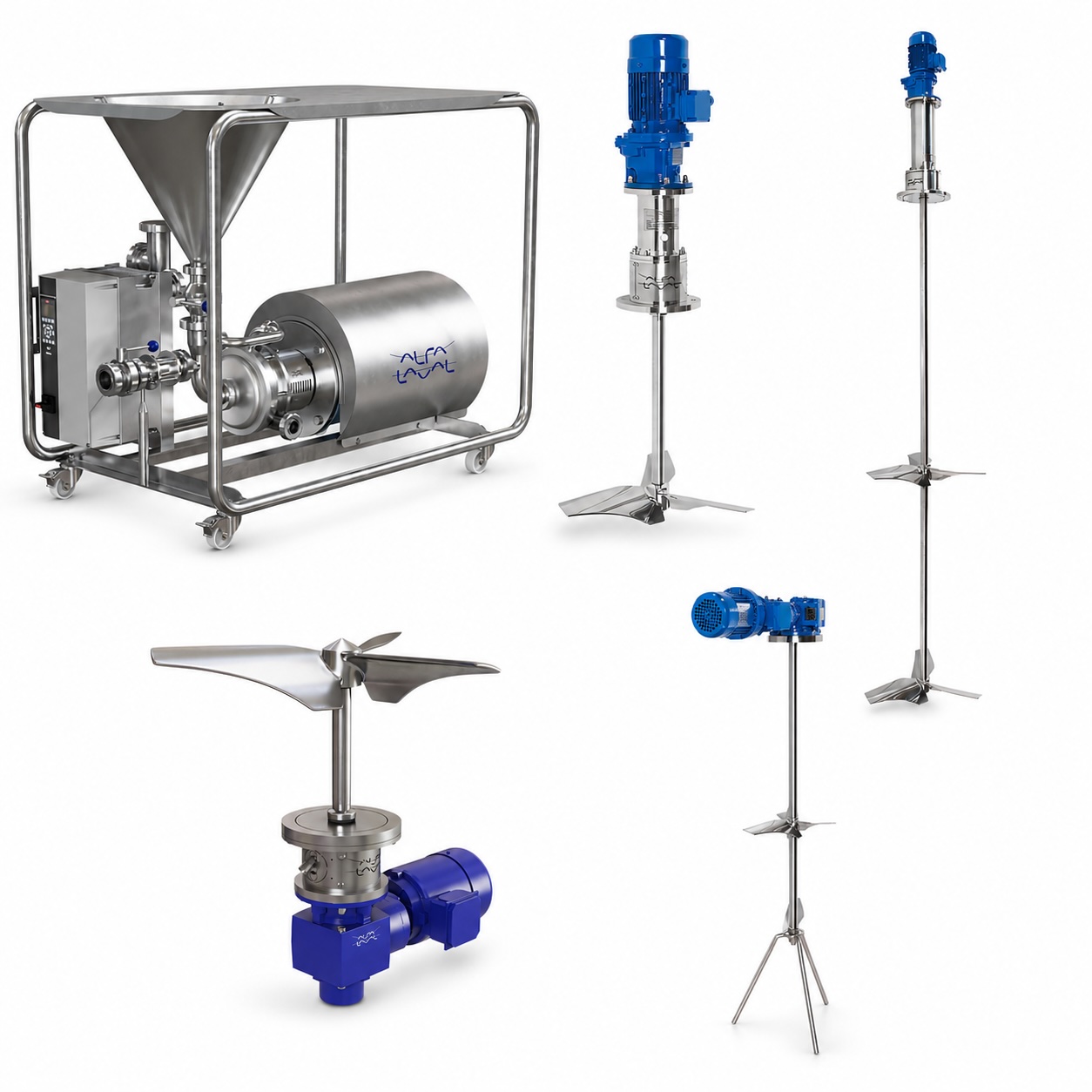 Hygienic agitators and mixers from Alfa Laval and TMXFLOW