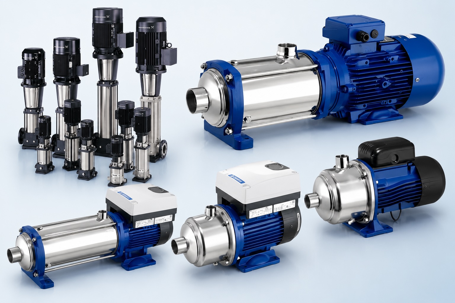 Industrial pumps for chemical water utilities and process industry applications