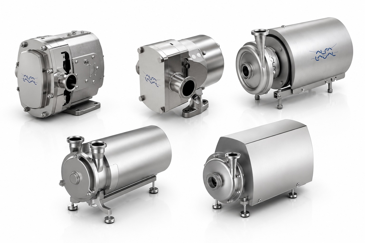 Hygienic sanitary pumps for food dairy beverage pharmaceutical and cosmetic processing