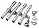 Stainless steel hygienic process tubes and tube supports