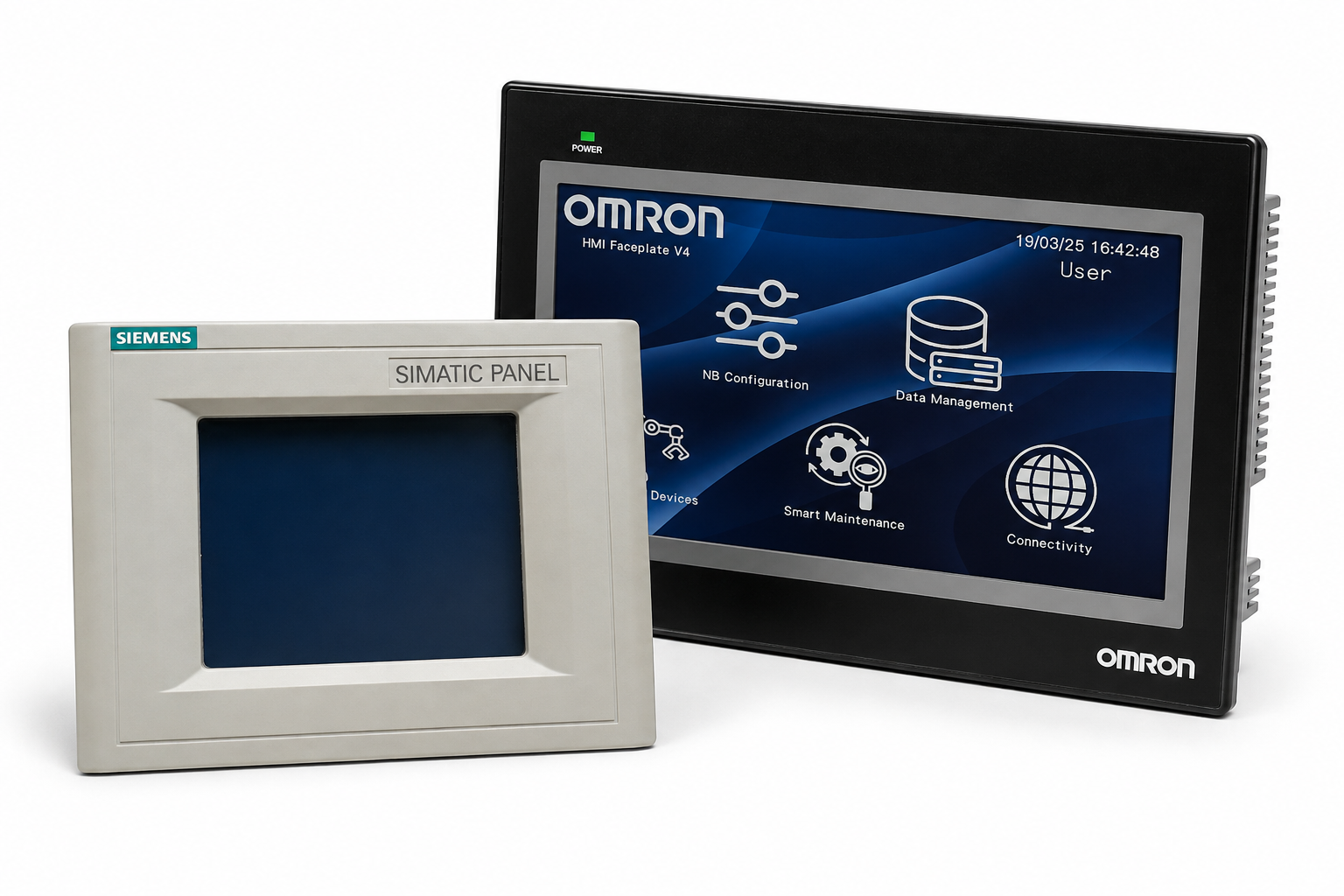 HMI و پنل اپراتوری صنعتی Siemens و Omron