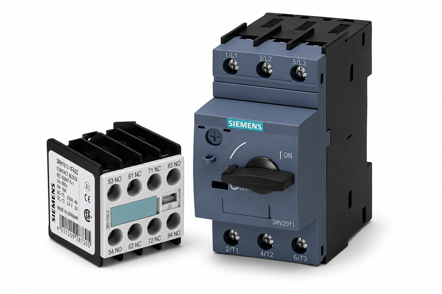 قطعات کنترل موتور Siemens SIRIUS