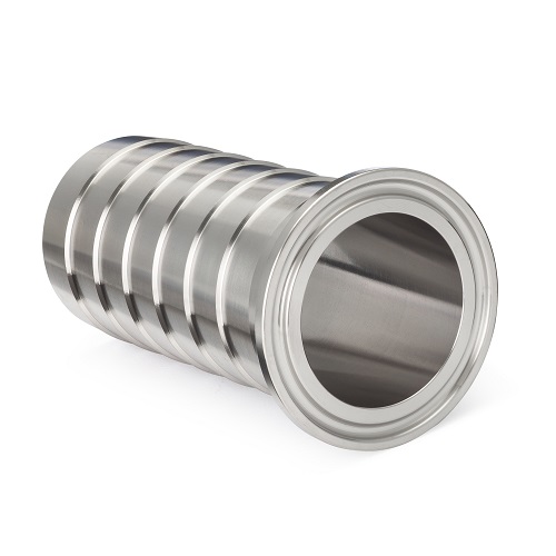 Stainless steel sanitary hose connection fitting